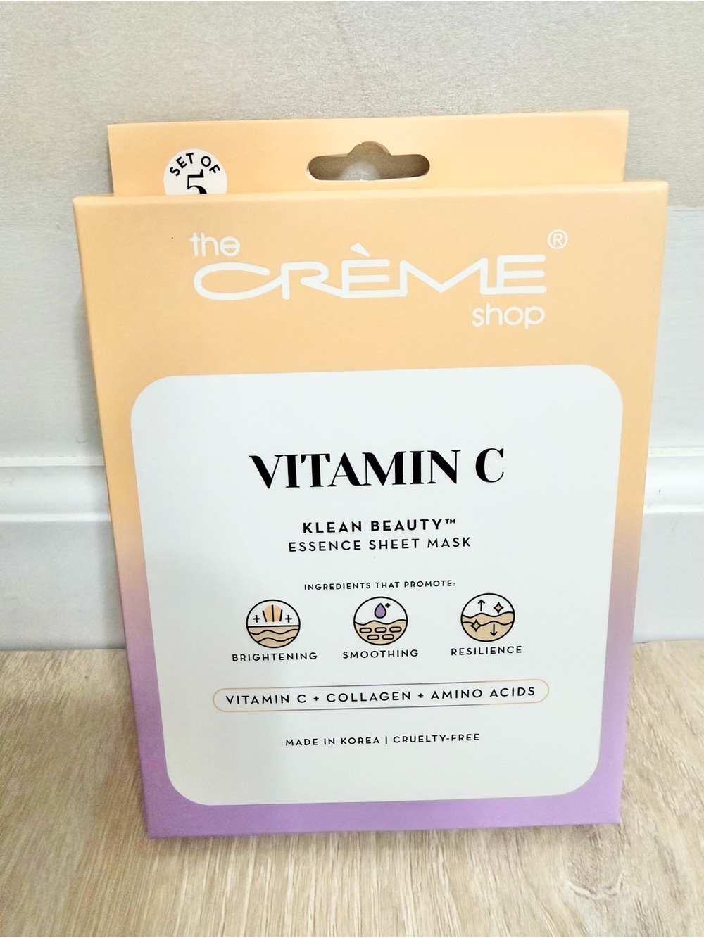 The Crème Shop Vitamin C Klean Beauty Essence Sheet Masks